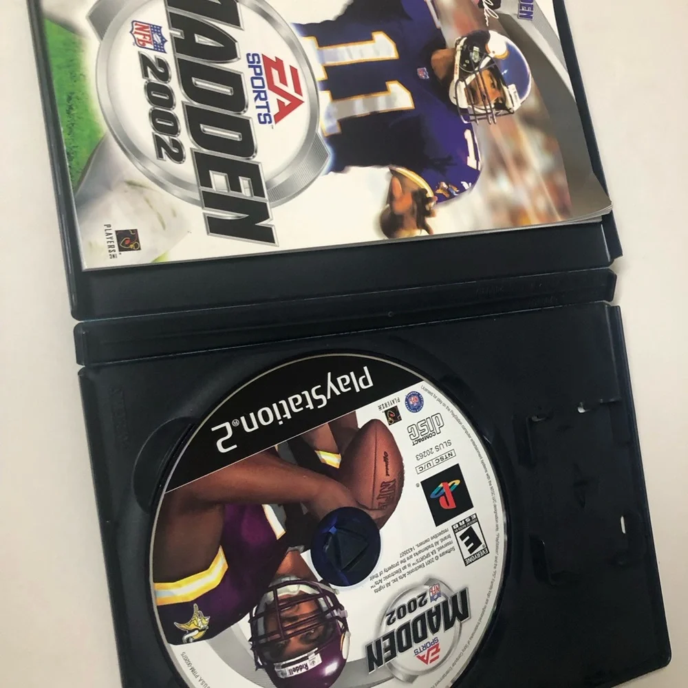 Madden NFL 2002 Video Game (Sony PlayStation 2, 2001) PS2‎ With Manual